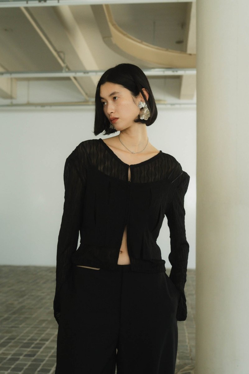 layered sheer tops/2color - KNUTH MARF