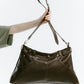 leather denim shoulder bag/2color - KNUTH MARF