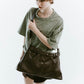leather denim shoulder bag/2color - KNUTH MARF