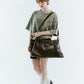 leather denim shoulder bag/2color - KNUTH MARF