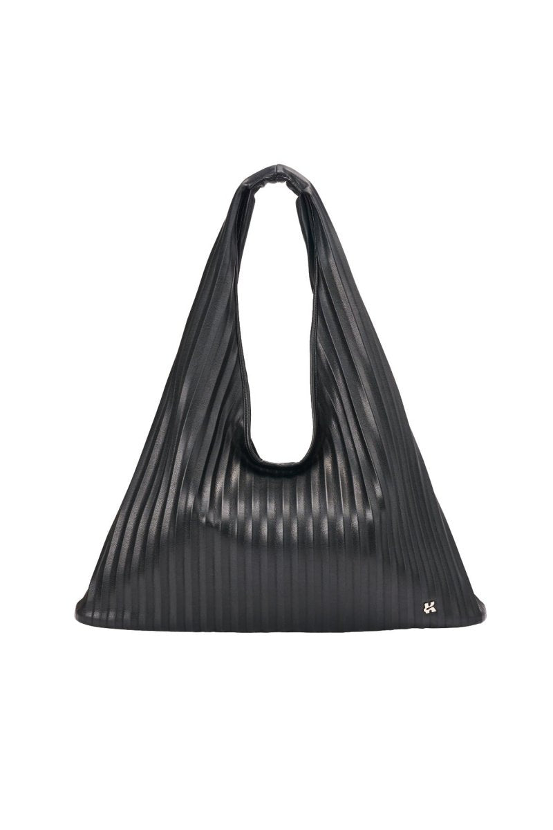 leather pleats bag/black - KNUTH MARF