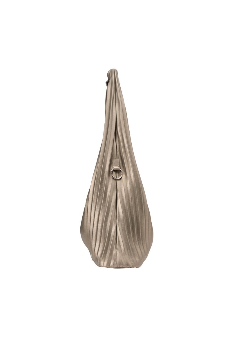 leather pleats bag/silver | KNUTH MARF