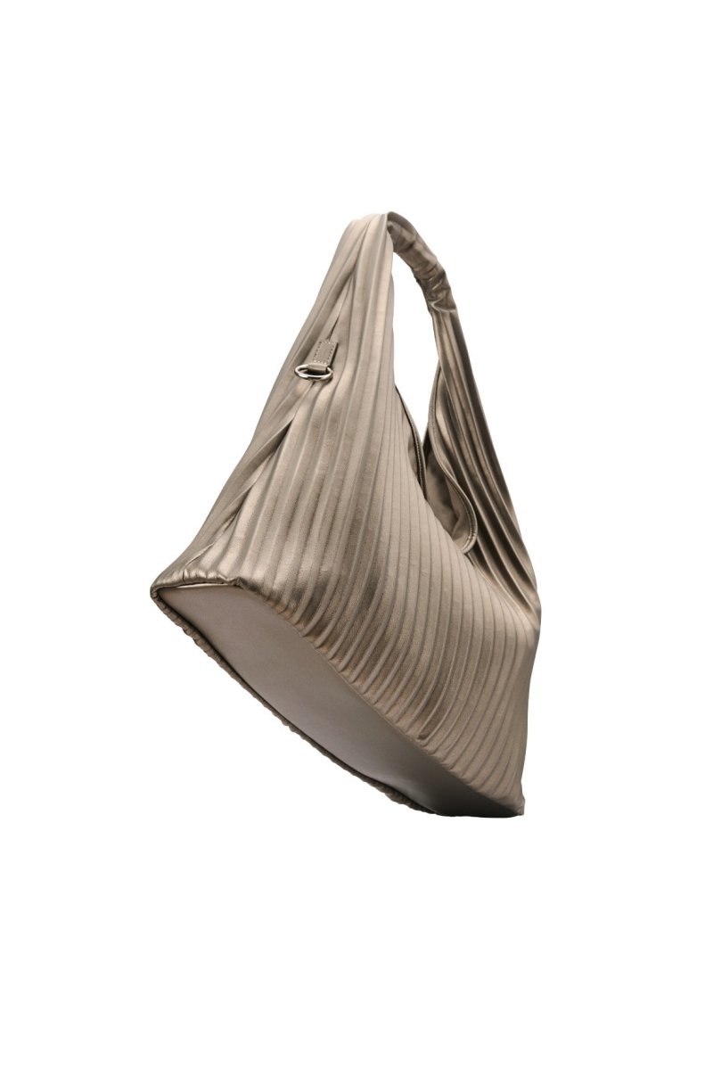 leather pleats bag/silver - KNUTH MARF