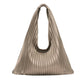leather pleats bag/silver - KNUTH MARF