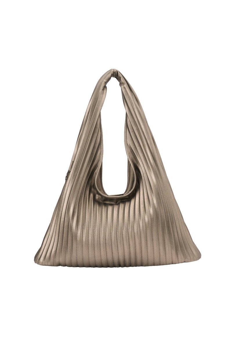 leather pleats bag/silver - KNUTH MARF