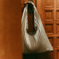 leather pleats bag/silver - KNUTH MARF