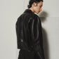 leather riders blouson(unisex)/black - KNUTH MARF