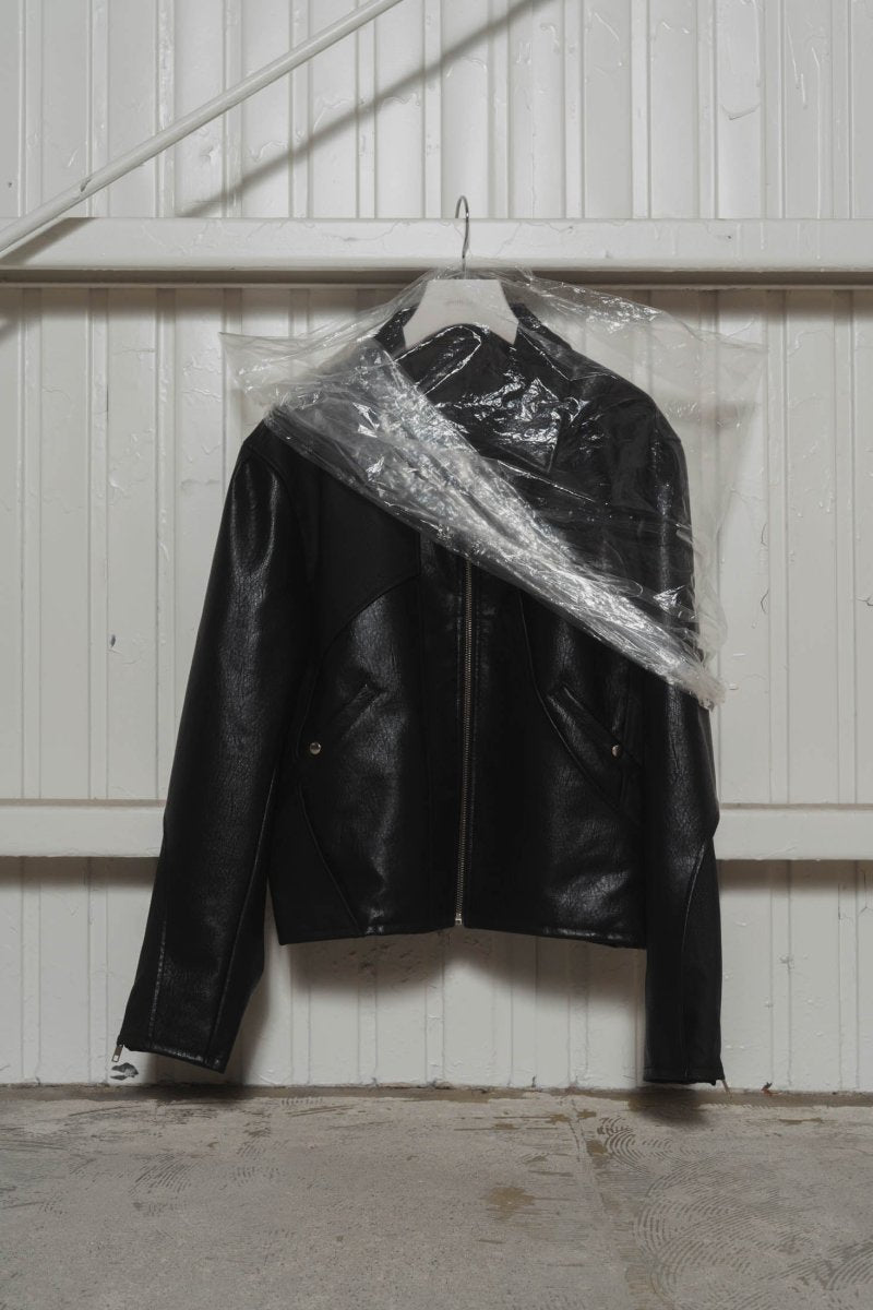 leather riders blouson(unisex)/black - KNUTH MARF