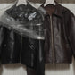 leather riders blouson(unisex)/brown - KNUTH MARF