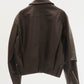 leather riders blouson(unisex)/brown - KNUTH MARF