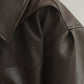 leather riders blouson(unisex)/brown - KNUTH MARF