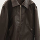 leather riders blouson(unisex)/brown - KNUTH MARF