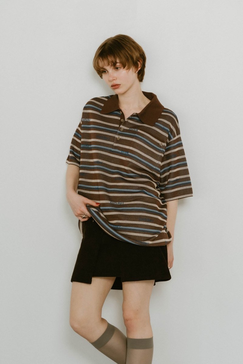 knuth marfフリンジ付き メッシュニット