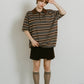logo stripe polo knit(unisex)/2color - KNUTH MARF