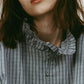many way frill blouse/check - KNUTH MARF