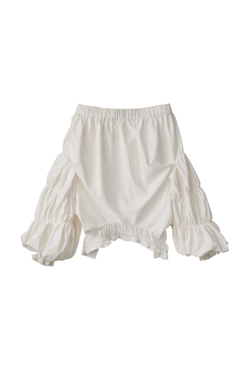 many way frill blouse/white | KNUTH MARF