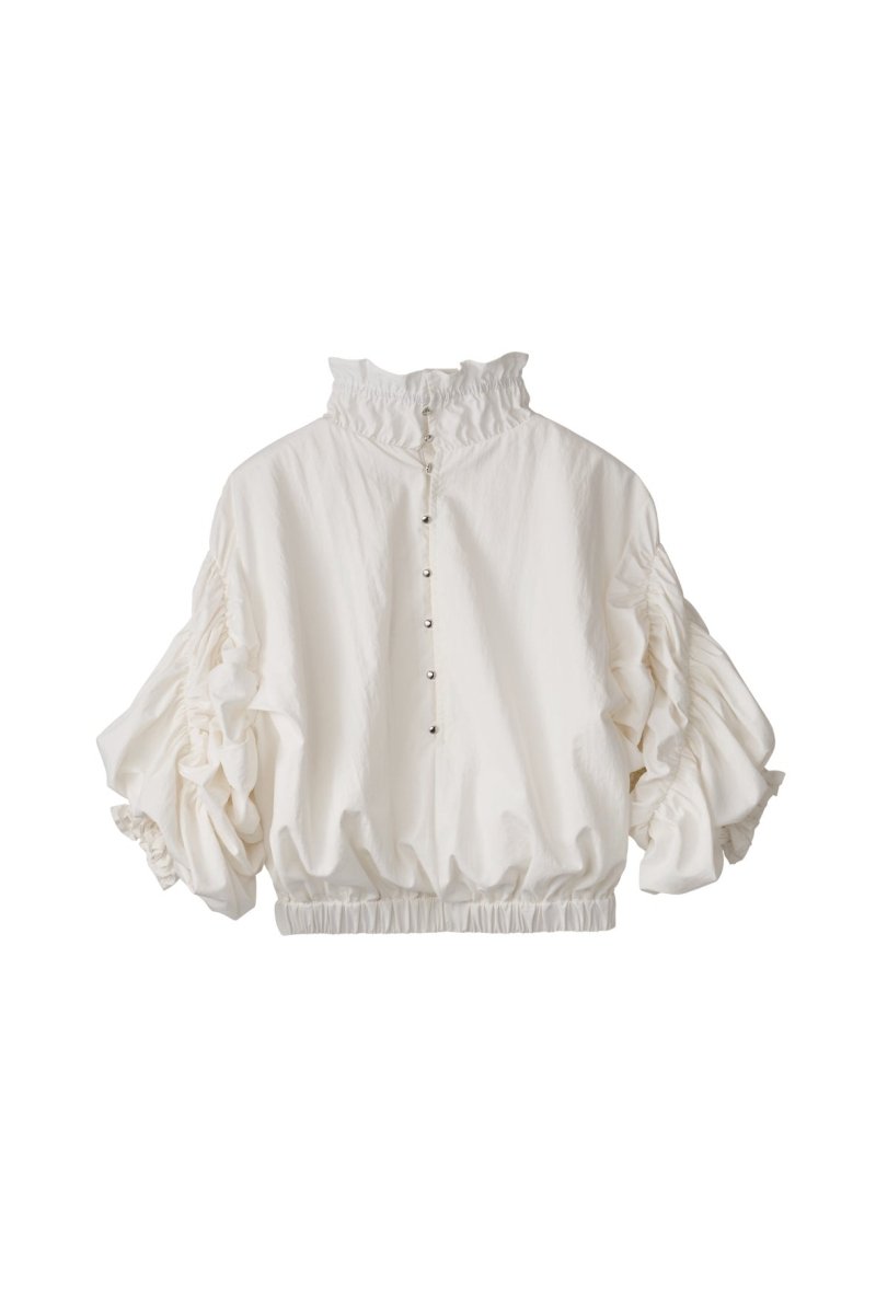 many way frill blouse/white - KNUTH MARF