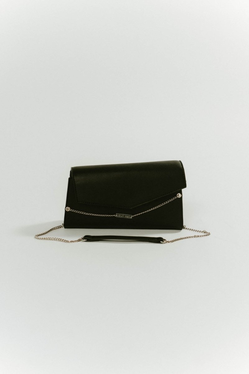 metal chain deformed bag/black