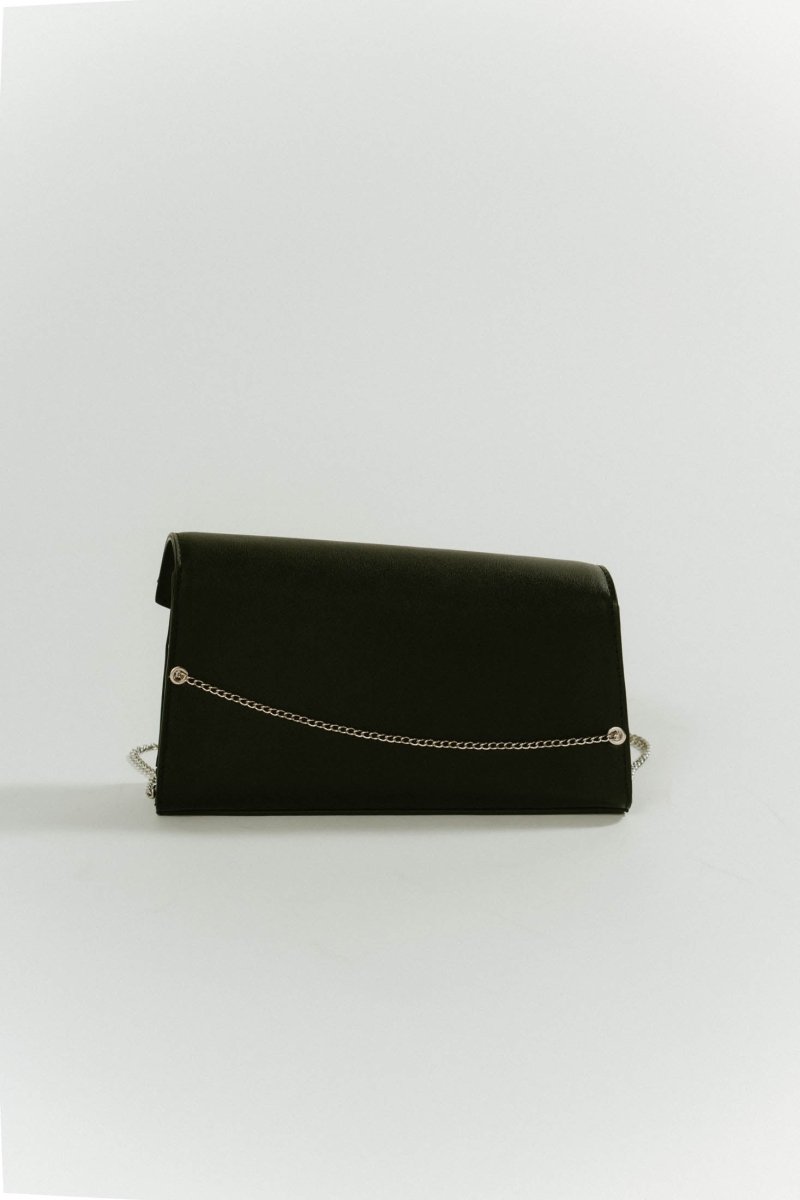 metal chain deformed bag/black - KNUTH MARF