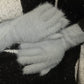 metal shaggy knit gloves/2color - shipping free - KNUTH MARF