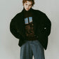 muffler overlay jacket(unisex)/black - KNUTH MARF