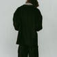 muffler overlay jacket(unisex)/black - KNUTH MARF