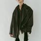 muffler overlay jacket(unisex)/gray - KNUTH MARF