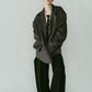 muffler overlay jacket(unisex)/gray - KNUTH MARF
