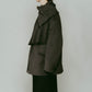 muffler overlay jacket(unisex)/gray - KNUTH MARF