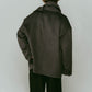 muffler overlay jacket(unisex)/gray - KNUTH MARF