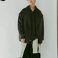 muffler overlay jacket(unisex)/gray - KNUTH MARF