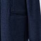 single-breasted long coat/navy