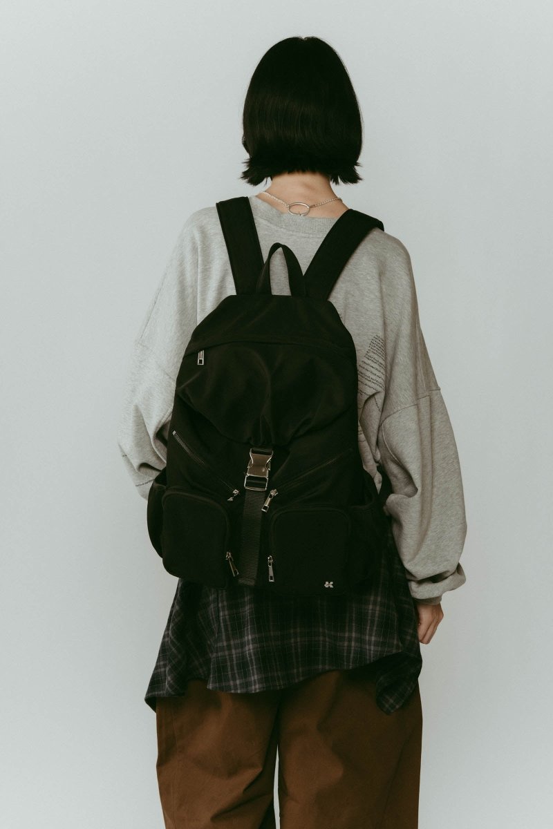 nylon back pack/black - KNUTH MARF