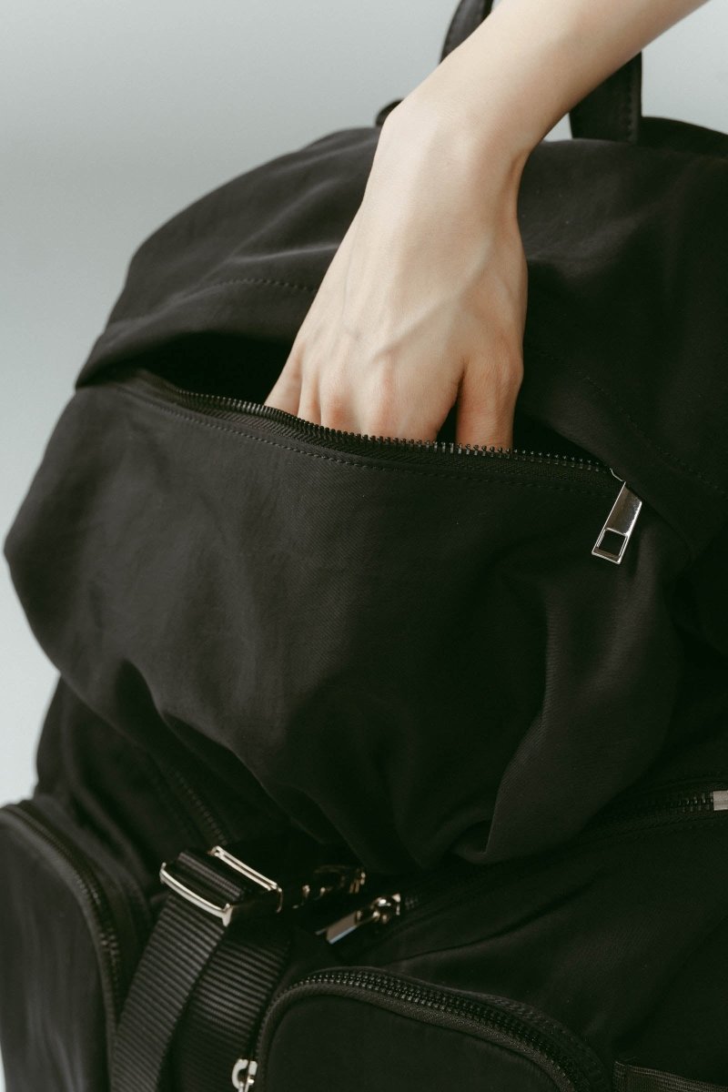 nylon back pack/black - KNUTH MARF