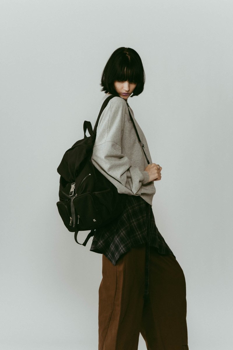 nylon back pack/black - KNUTH MARF