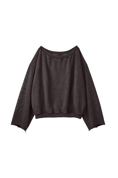 off shoulder vintage sweat/black - KNUTH MARF
