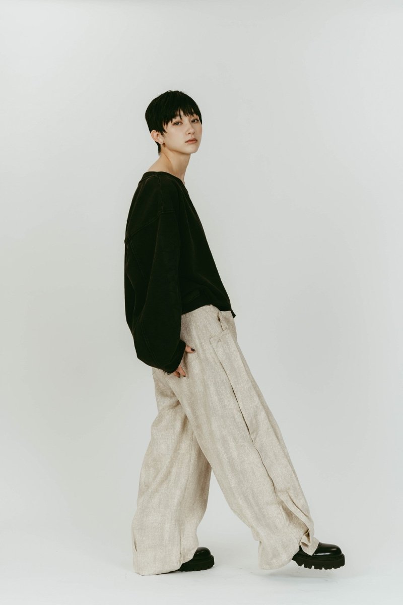 off shoulder vintage sweat/black - KNUTH MARF