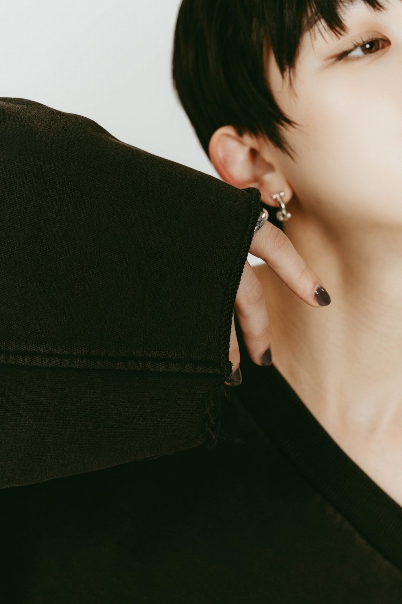 off shoulder vintage sweat/black - KNUTH MARF