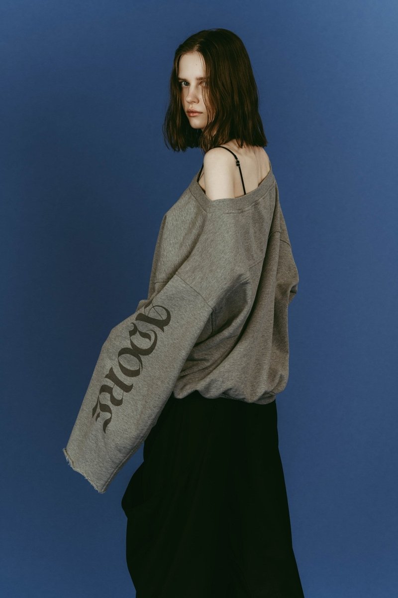 off shoulder vintage sweat/gray - KNUTH MARF