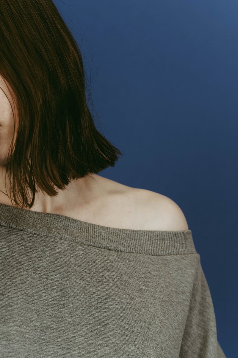 off shoulder vintage sweat/gray - KNUTH MARF