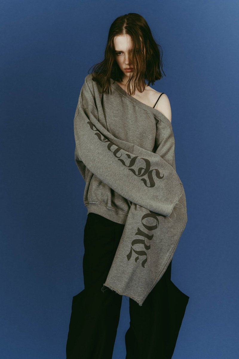 off shoulder vintage sweat/gray - KNUTH MARF