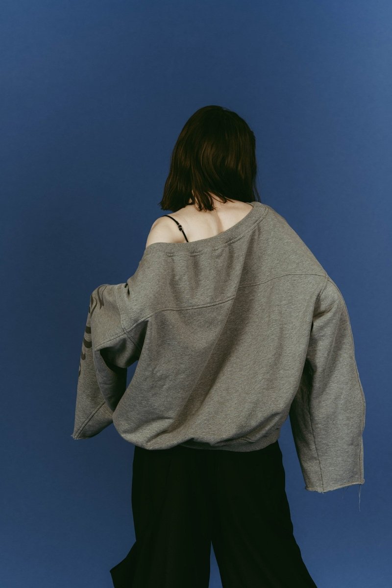 off shoulder vintage sweat/gray - KNUTH MARF