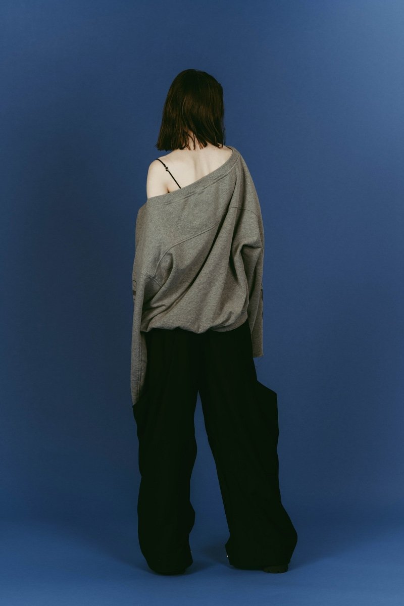 off shoulder vintage sweat/gray - KNUTH MARF