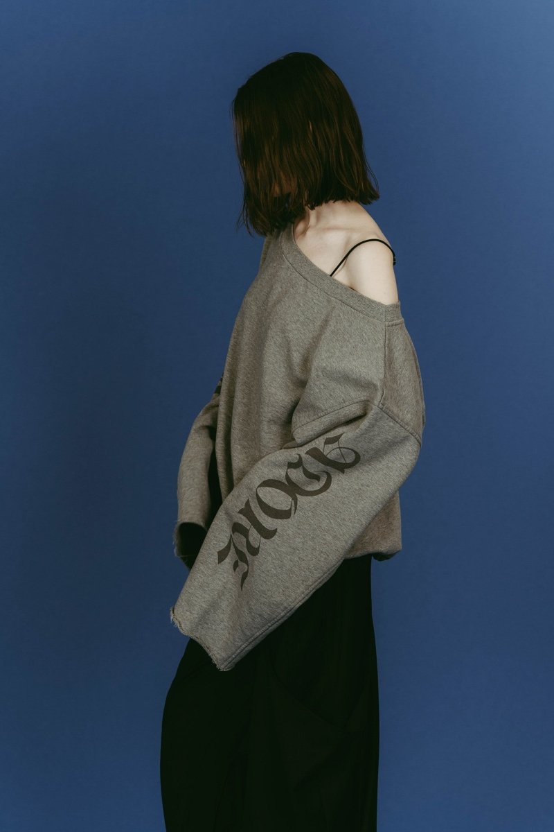 off shoulder vintage sweat/gray - KNUTH MARF