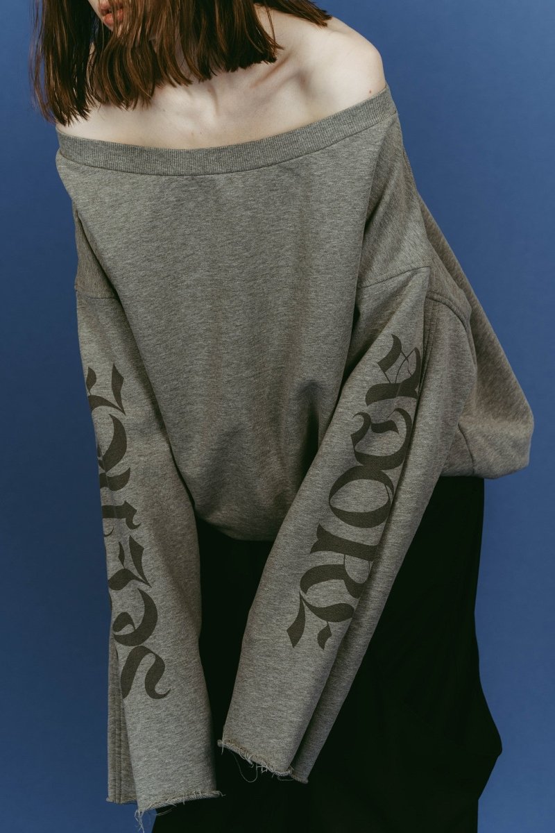 off shoulder vintage sweat/gray - KNUTH MARF
