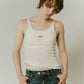  - On sale April 25th 21:00 - cap in rib tank top/brown,ivory - KNUTH MARF