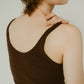  - On sale April 25th 21:00 - cap in rib tank top/brown,ivory - KNUTH MARF