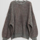  - Order sales Until 13:00 on the 29th - shaggy flower knit(unisex)/gray (Shipping 12/23~) - KNUTH MARF