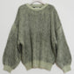  - Order sales Until 13:00 on the 29th - shaggy flower knit(unisex)/green (Shipping 12/23~) - KNUTH MARF