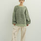  - Order sales Until 13:00 on the 29th - shaggy flower knit(unisex)/green (Shipping 12/23~) - KNUTH MARF